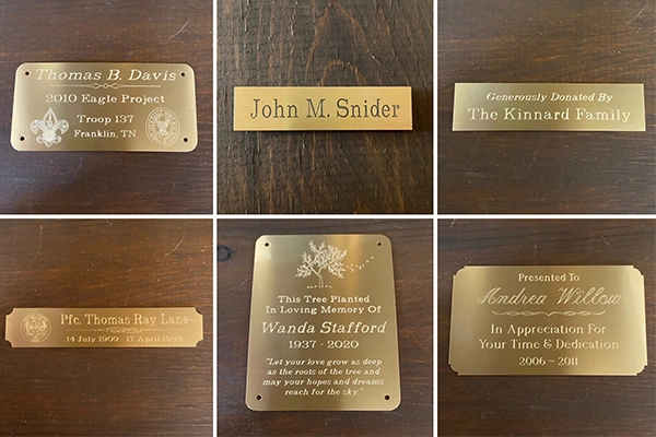 Decorative-brass-nameplate-used-in-interior-architectural-application