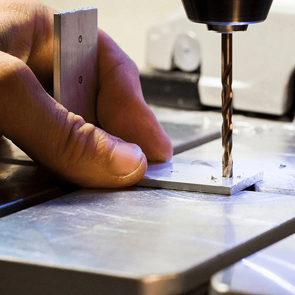 Custom metal sticker samples showing thin structure and detail range - Himgo