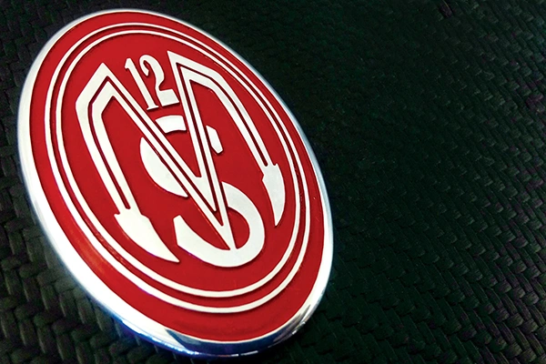 Custom 3D metal emblem with raised structure - Himgo