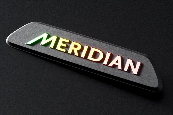 Custom metal logo applications across automotive electronics equipment and branded products - Himgo
