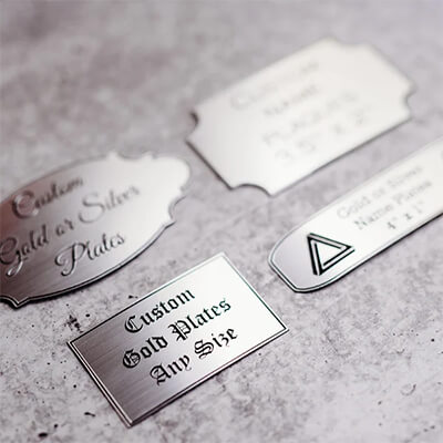 Industrial Custom Aluminum Metal Labels for Machines