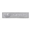 Brushed aluminum nameplate tag with adhesive back