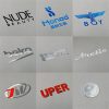 Custom-metal-logo-sticker-with-brushed-finish-for-branding