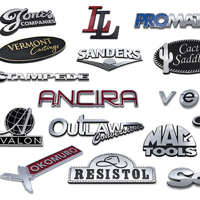 Die-cut-aluminum-metal-logo-sticker-in-silver