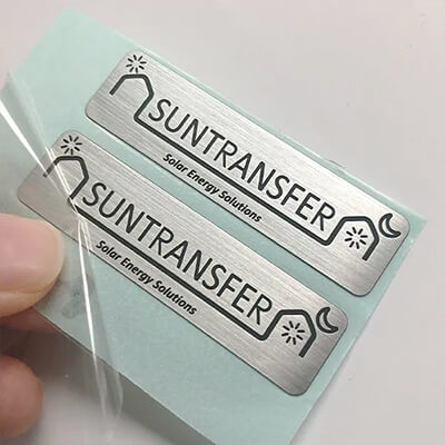 Laser-engraved-metal-logo-sticker-for-corporate-branding