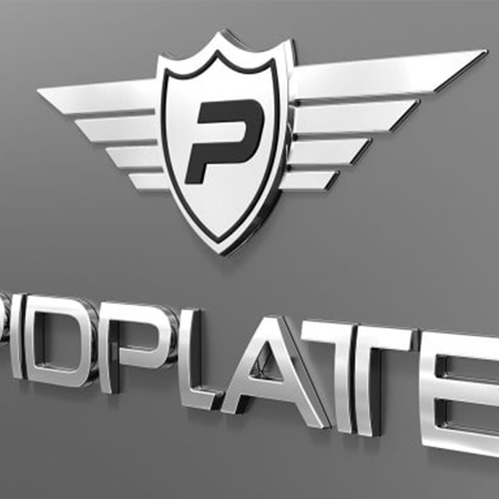 Matte-black-metal-emblem-on-luxury-vehicle