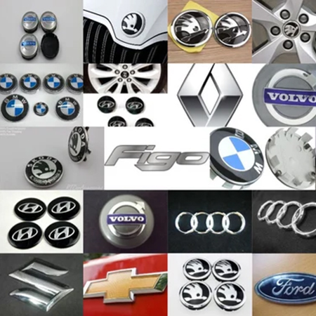 Matte-black-metal-emblem-on-luxury-vehicle