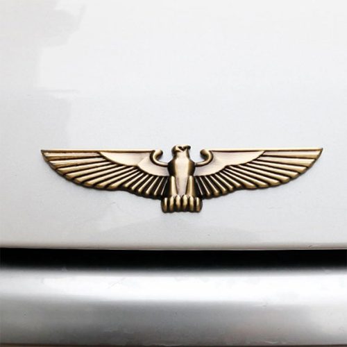 Gunmetal Finish Metal Decal Badges for Automotive Branding