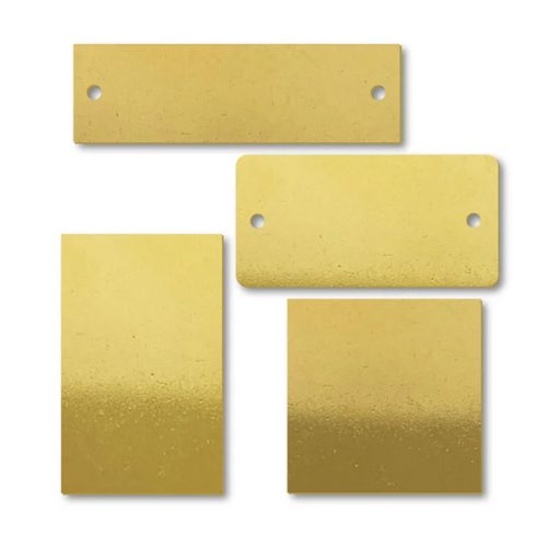 Blank Brass Tags – In Stock, Customizable on Request