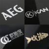 Gunmetal Finish Metal Decal Badges for Automotive Branding