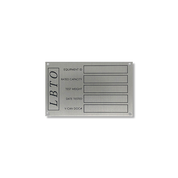 Blank Aluminum Name Plates – Stock & Custom Sizes
