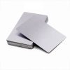 Stainless Steel Business Cards – Brushed Finish, MOQ 100