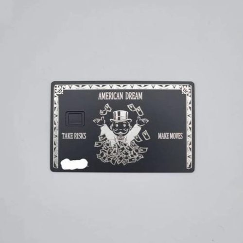 Black Metal Bank Card Blanks – OEM Manufacturer