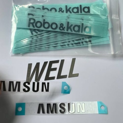 Home Appliance Metal Brand Stickers – Brushed Stainless Steel, From <img loading=