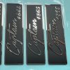 Industrial Equipment Metal Logo Stickers – Durable Aluminum, MOQ 500