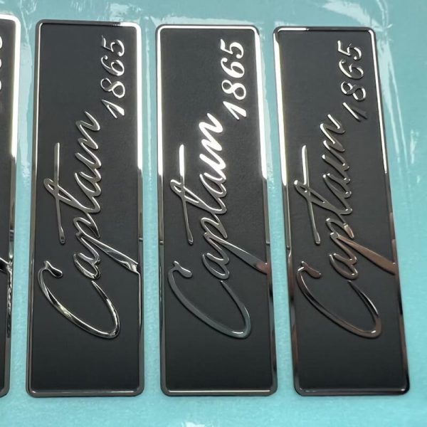 Industrial Equipment Metal Logo Stickers – Durable Aluminum, MOQ 500