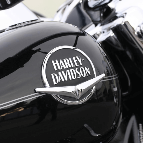 Personalized-aluminum-motorcycle-badge-with-embossed-finish