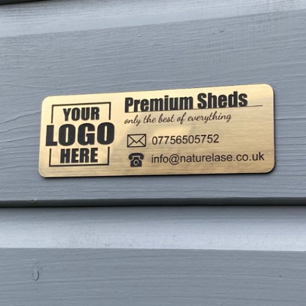 Adhesive-Backed Metal Nameplates – Easy to Install on Flat Surfaces