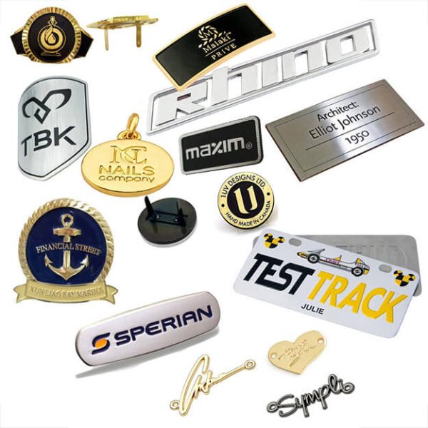 Custom Metal Logo Signs – Outdoor Durable, Brushed Finish