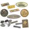 Small Metal Logos – Precision Engraved, Mini Size 1"x1"