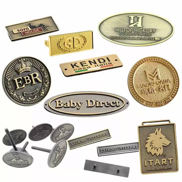 Small Metal Logos – Precision Engraved, Mini Size 1"x1"