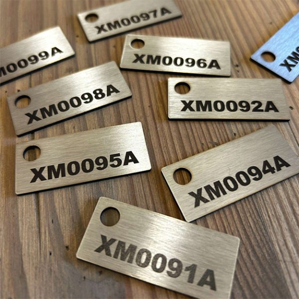 Laser Engraved Metal Nameplates – Industrial Grade 2"x5"