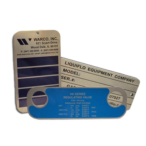 Outdoor & Indoor Metal Nameplates – Weather & UV Resistant
