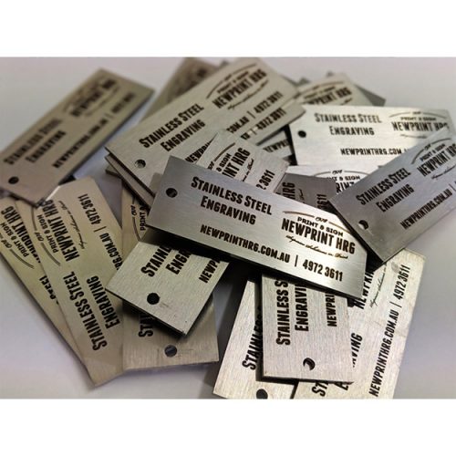 Laser Engraved Metal Nameplates – Industrial Grade 2"x5"