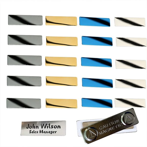 Laser Engraved Metal Nameplates – Industrial Grade 2"x5"