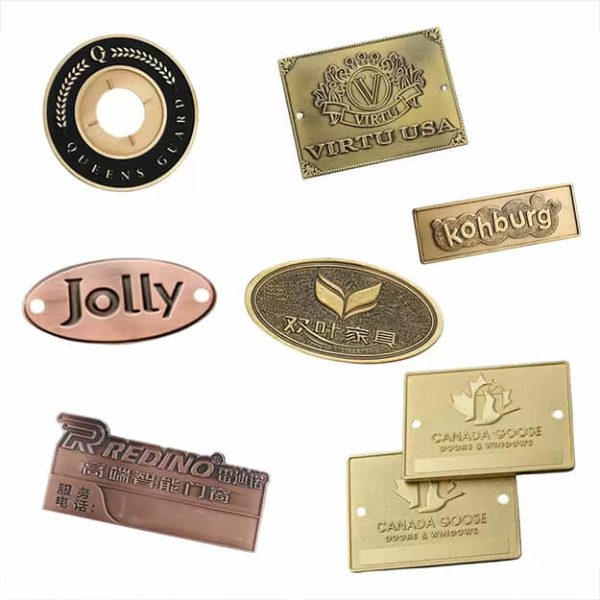 Metal Logo Stickers – Thin Nickel Sheets, Adhesive Back