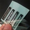 Metal Logo Stickers – Thin Nickel Sheets, Adhesive Back