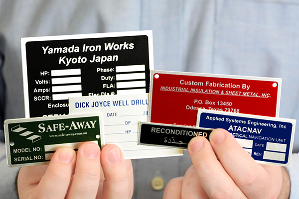 Custom-metal-nameplates-in-aluminum,-brass,-and-stainless-steel-for-industrial-branding