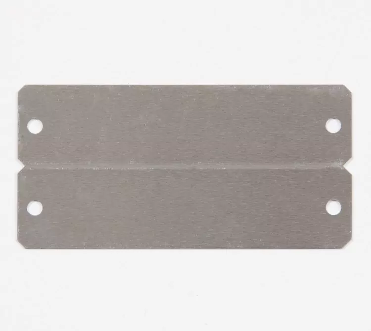 Blank stainless steel nameplates with screw holes - Himgo