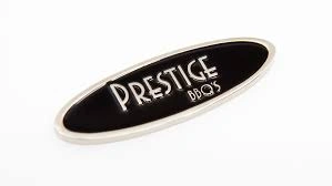 Stainless steel logo plate with polished surface and custom cut shape - Himgo