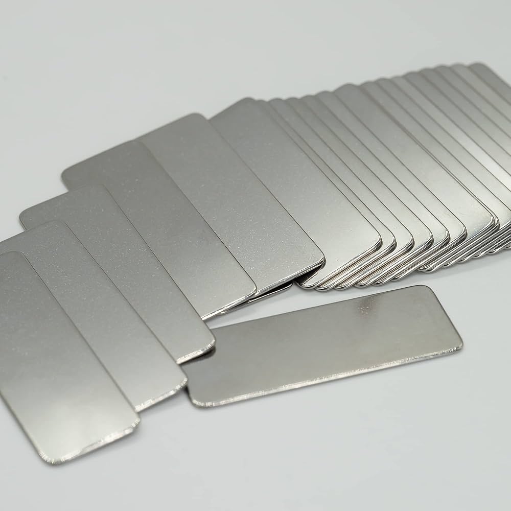 	Blank brass nameplate blanks with clean edge finish - Himgo