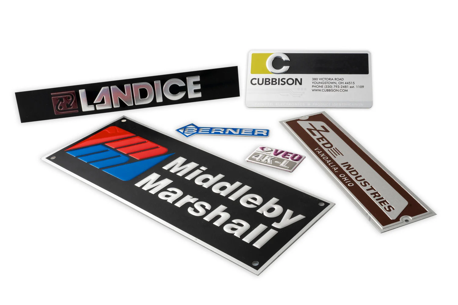 Custom engraved metal tags for industrial handling abrasion and outdoor use
