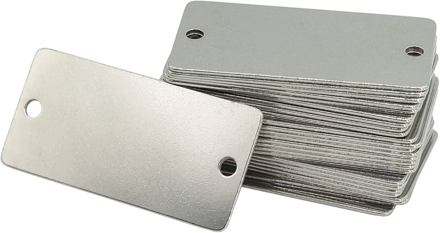 Batch production of blank metal nameplates before marking - Himgo