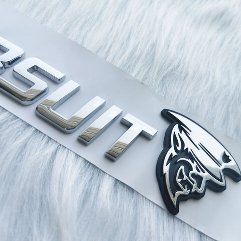 Thin metal logo stickers for car interior trim dashboards panels and accessories